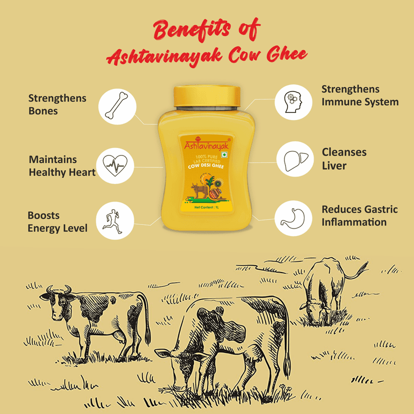 Ashtavinayak Premium Cow Desi Ghee view 4