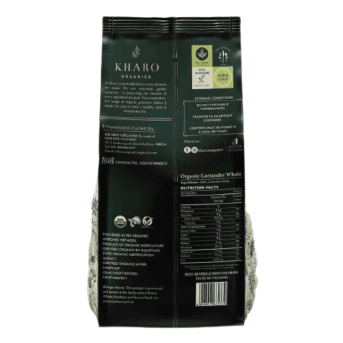 Kharo Organics Dhaniya Coriander Whole 200 Gms Pack Of 3 view 2