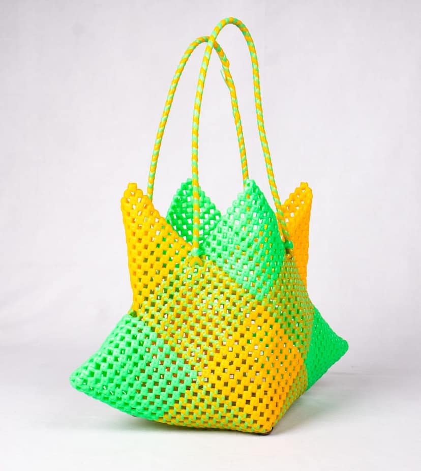 HAND MADE PLASTIC WIRE BAG view 2