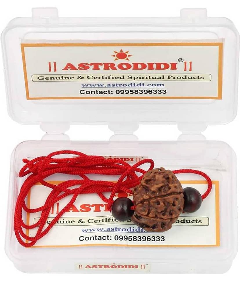 Astrodidi Ganesh Rudraksha With Red Chandan Beads