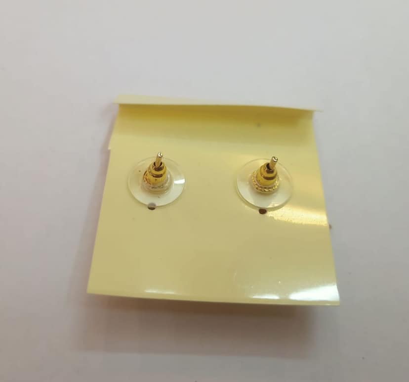 14k Gold Plated Goddess Lakshmi Pearl Drop Earrings view 4