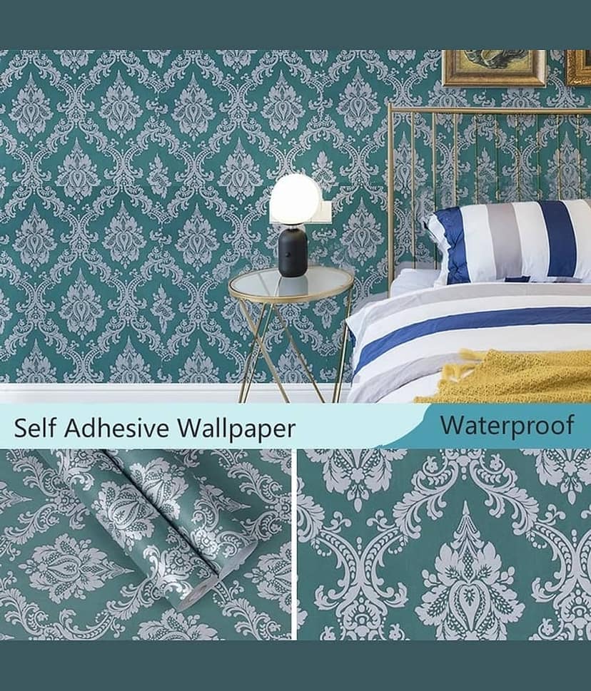 LAAYO Wallpaper & Wall Sticker - Floral Wallpaper ( 45 x 500 ) cm ( Pack of 1 ) view 2