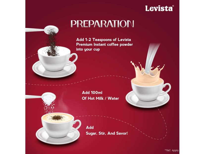 Levista Premium Instant Coffee ( Can ) - 200 Gram view 3