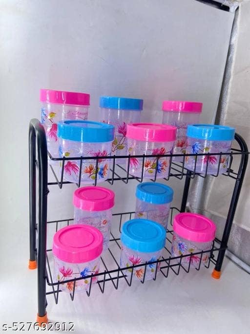 NAYEEM 2 Layer Wall Mount Stainless Steel Multipurpose Storage Rack 3 Tier