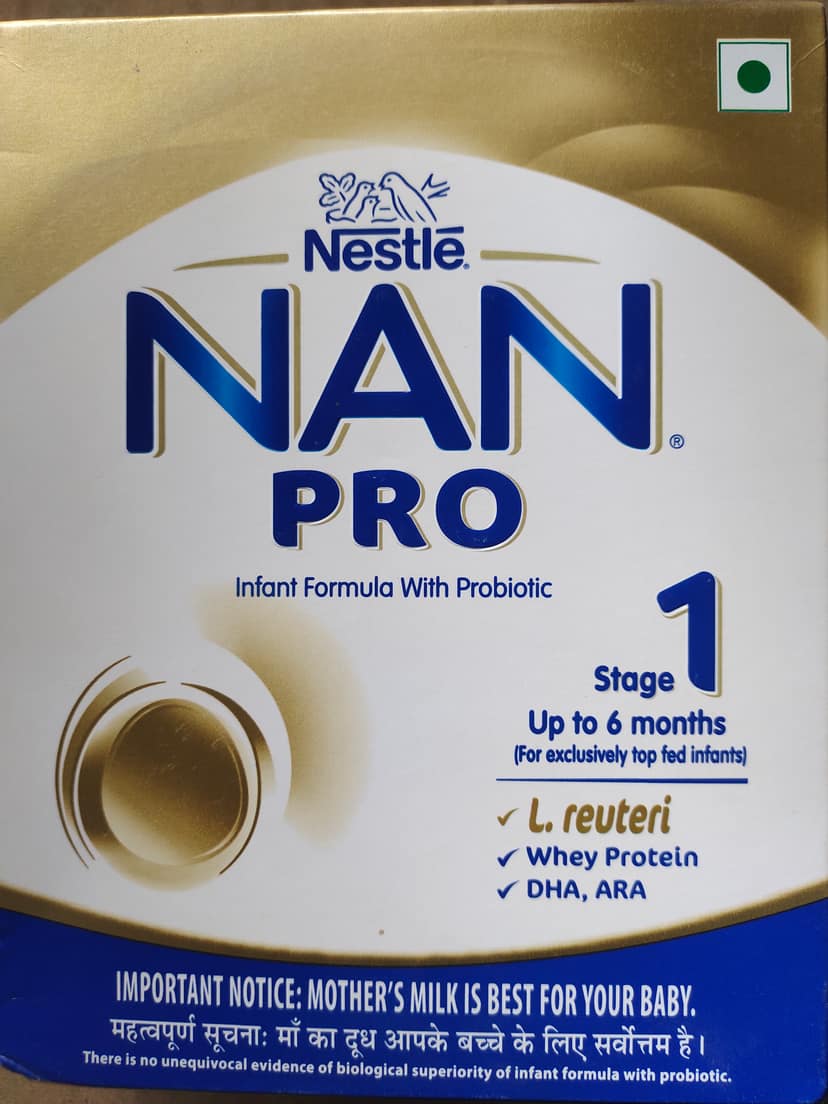 Nestle Nan Pro 1 Infant Formula with Probiotic - Up to 6 months, Stage 1, Box