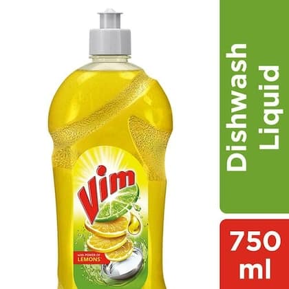 Vim Dishwash Liquid Gel Lemon 750 Ml Bottle