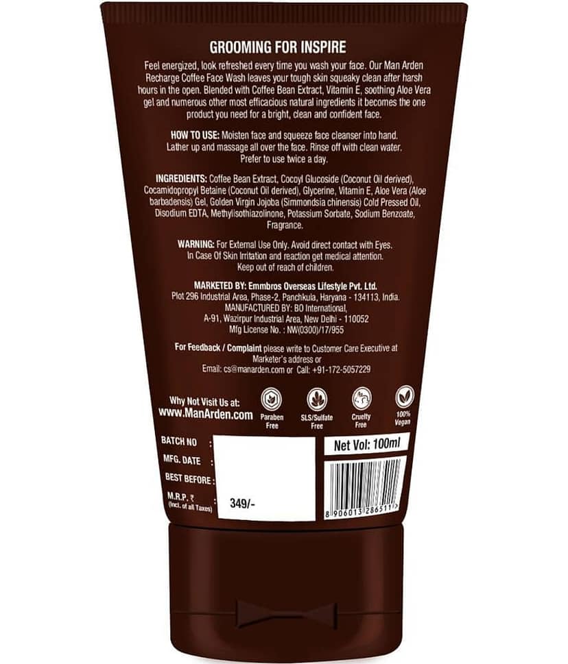 Man Arden Coffee Face Wash 100 mL Pack of 2 view 2