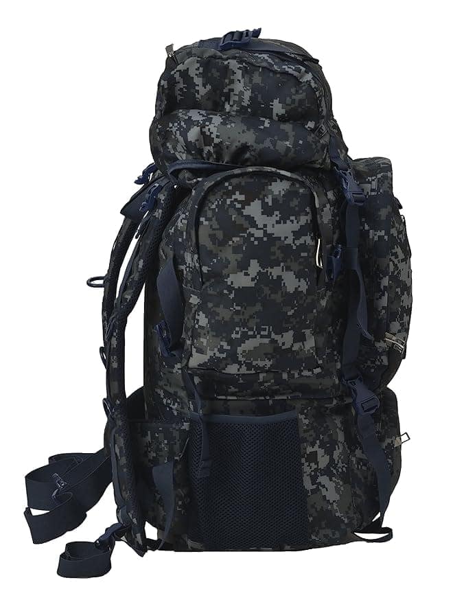 F Gear Neutron 50L, Unisex Trekking Bag|Military Bag|Army Bag|Hiking Camping Travel Leisure Tourist Outdoor Sport Rucksack (Marpat Navy) view 4