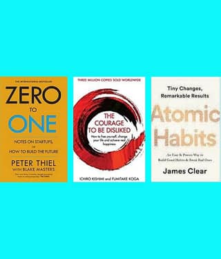 Zero To One + Courage to be Disliked + Atomic Habits