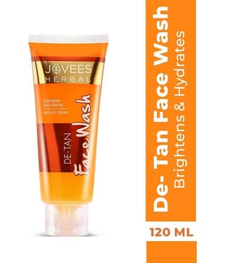 Jovees Herbal De-Tan Face Wash For Tan Removal For All Skin Type 120ml ( Pack of 1 )