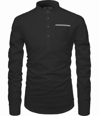 Apektra Grey Cotton Men's Shirt Style Kurta ( Pack of 1 )