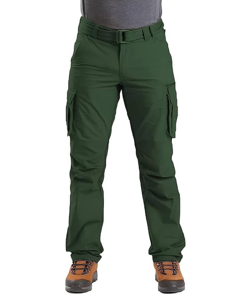 Reoutlook Regular Flat Men's Cargos - Dark Green ( Pack of 1 )