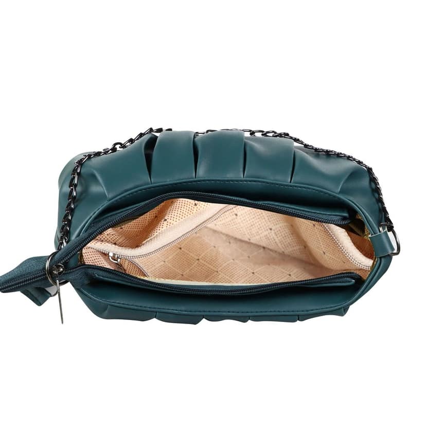 Green Designer Faux Leather Handbag For Women And Girls HB30 view 7