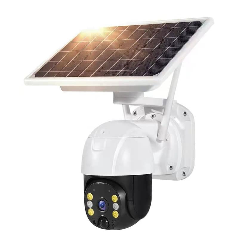 AUSHA Solar Powered 4G LTE PTZ Security Camera | Wire-Free Outdoor Cam with Color Night Vision view 3