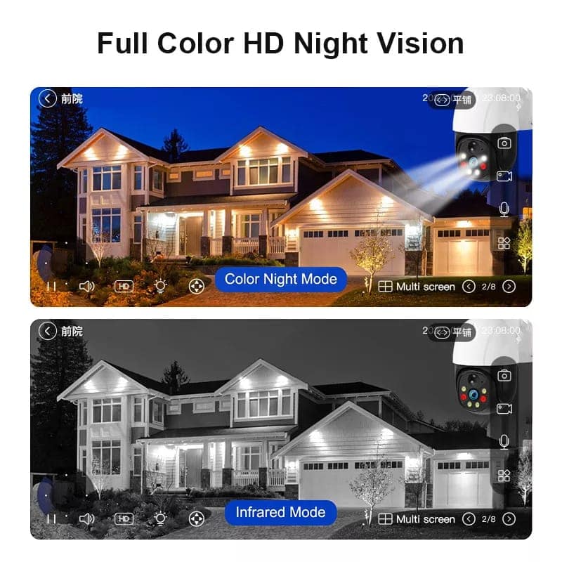 AUSHA Solar Powered 4G LTE PTZ Security Camera | Wire-Free Outdoor Cam with Color Night Vision view 7