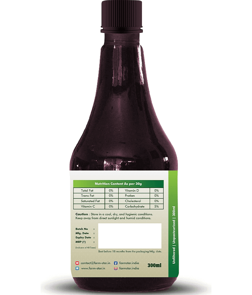 Farm Star Amla Cider Vinegar Indian Gooseberry 300 ml view 4