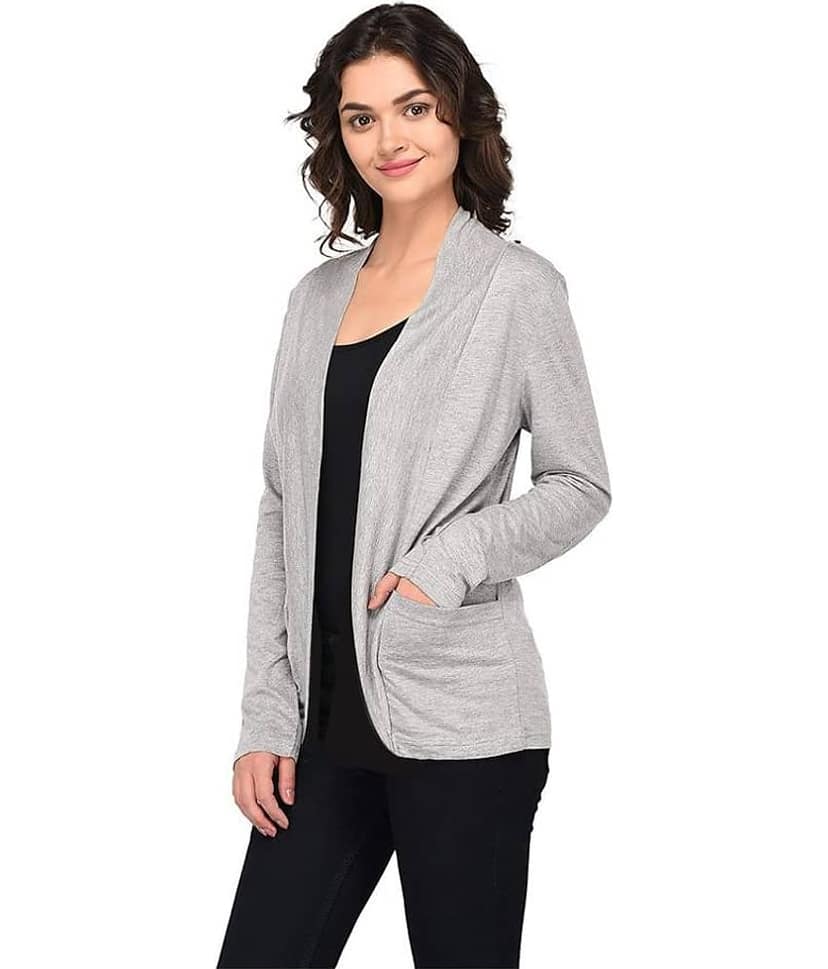 Goodluck Cotton Shrugs - Grey view 2