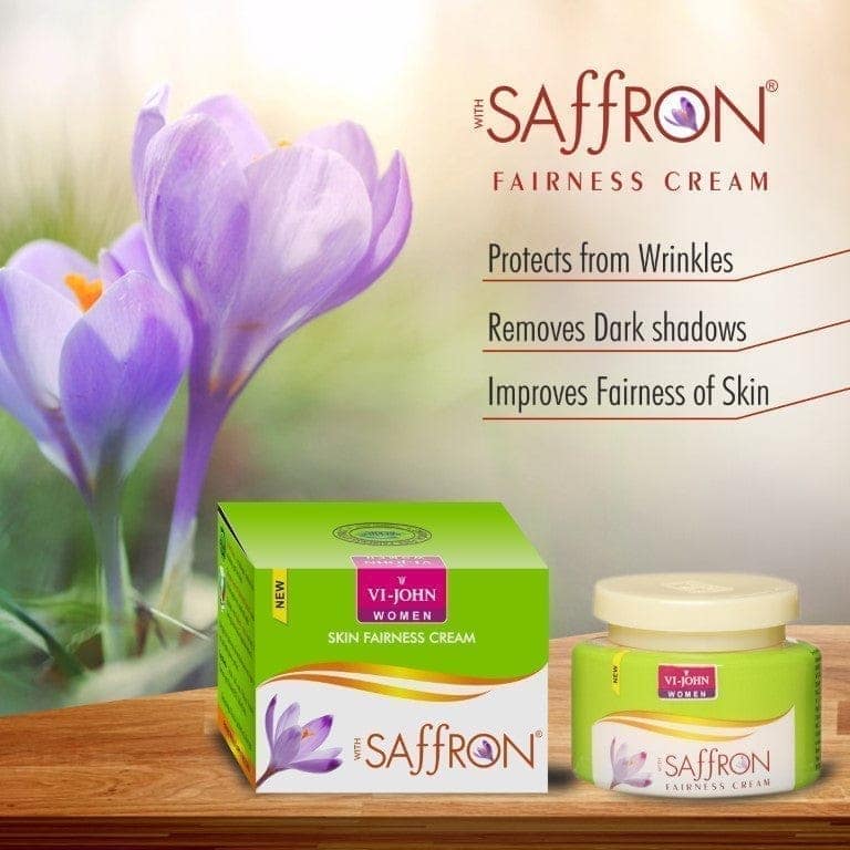 VI-JOHN Women Saffron Fairness Cream - Classic For Remove Dark Spots, Skin Whitening | With Blend Of Cellule Blanc, Saffron, Vitamin E & Mulberry Extract (All Skin) - 50 GM (Pack Of 4) view 2