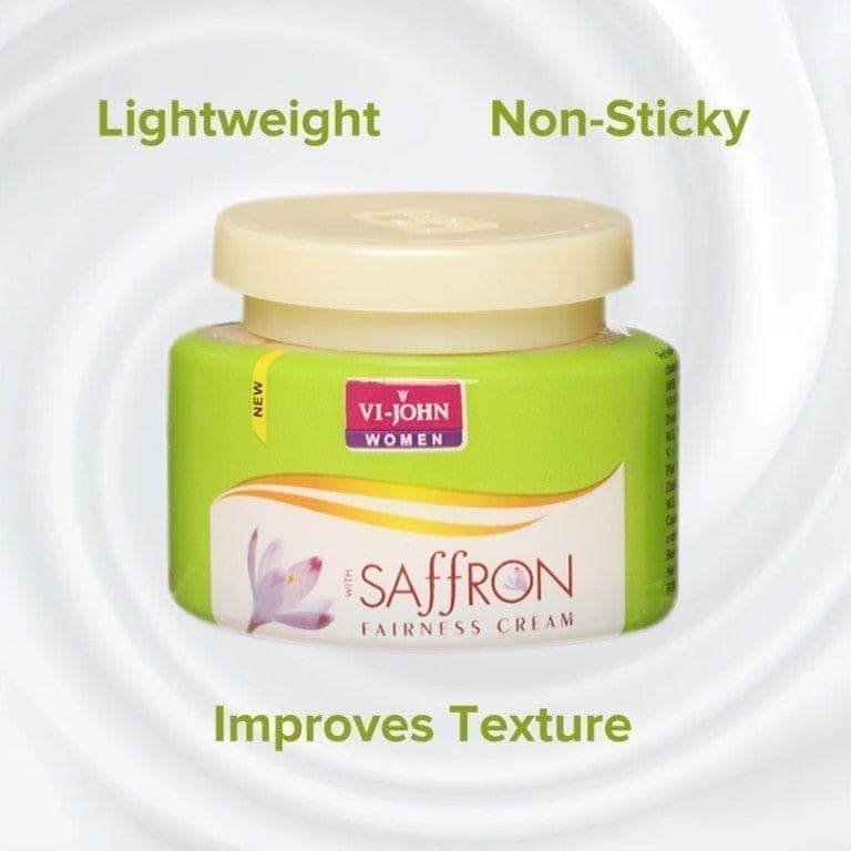 VI-JOHN Women Saffron Fairness Cream - Classic For Remove Dark Spots, Skin Whitening | With Blend Of Cellule Blanc, Saffron, Vitamin E & Mulberry Extract (All Skin) - 50 GM (Pack Of 4) view 4