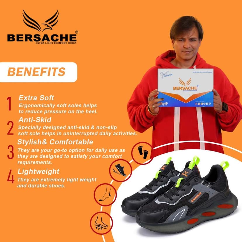 Bersache Premium Sports ,walking,Gym,cricket, Trending Running Shoes For Men's view 2