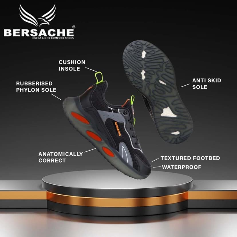 Bersache Premium Sports ,walking,Gym,cricket, Trending Running Shoes For Men's view 5