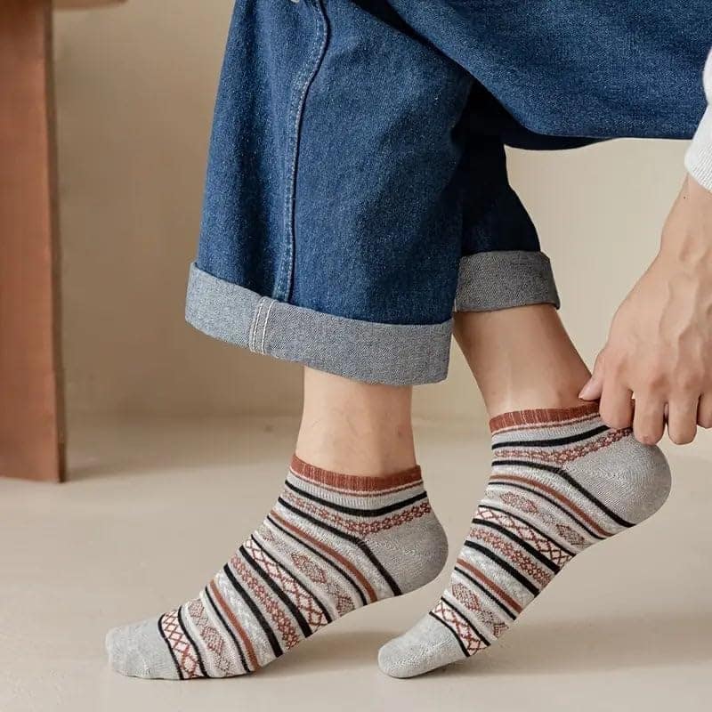 SOCKSCARVING Multicolour No Show Socks Edition Cotton Socks for Unisex - Pack of 5, No Show Edition Socks, Casual, Ankle Length, Unisex, Suitable for all Season & Occasion view 2