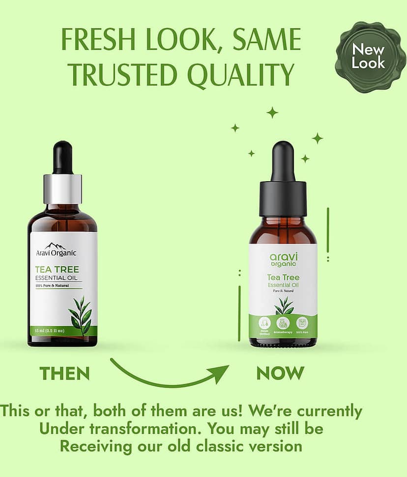Aravi Organic Tea Tree Aromatherapy Essential Oil Aromatic With Dropper 15 mL ( Pack of 1 ) view 2
