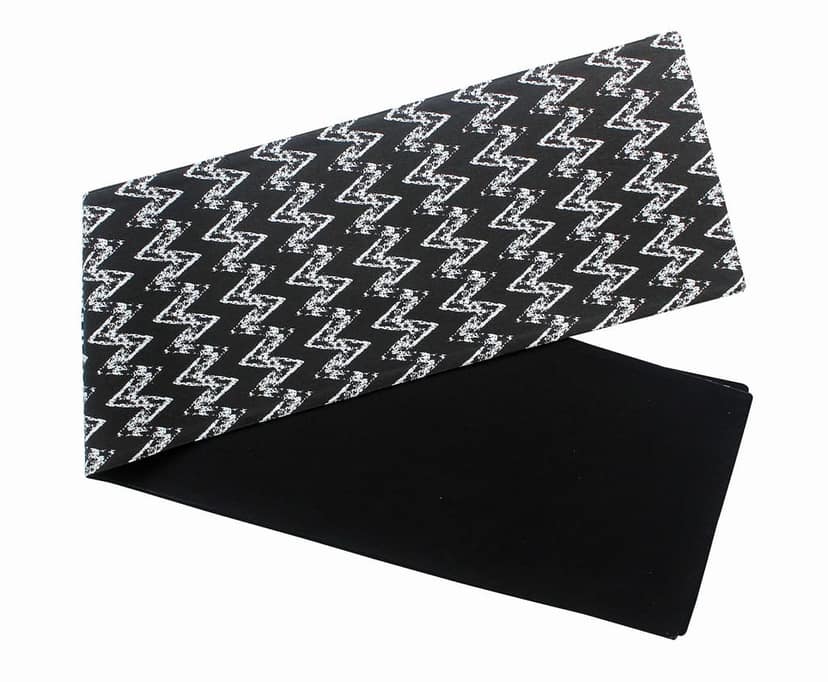 Airwill Cotton Zig Zag Designed Geometric Pattern Table Runner Length 152cm (Black, Pack of 1) view 3