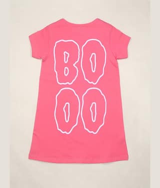 Be Awara Cotton T-shirt Dress For Girls ( Pack of 1 , Pink )