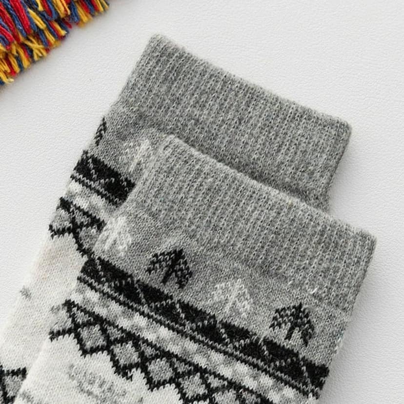 Sockscarving Pack of 5 Calf Length Socks, New Reindeer Unisex Edition, Made With Durable & Breathable Cotton, Free Size, Suitable for all Season, Soft & Breathable, Daily Use view 5