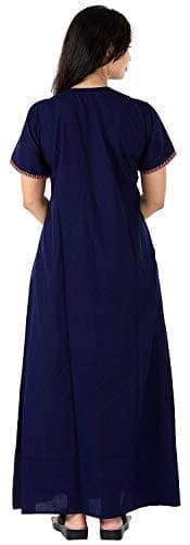VALENCIA SLEEPWEAR Women Lizzy Bizzy Resham Embroidery Maxi Gown Nighty view 8