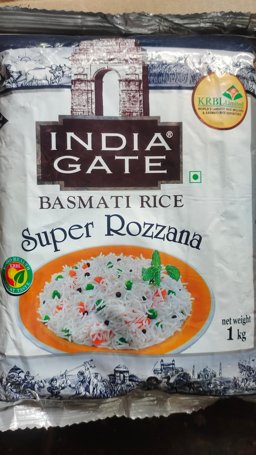 India gate basmati rice super rozzana