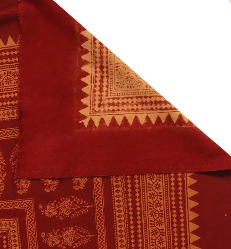 Hand Block Printed Bagh Cotton Single Bed Sheet view 5