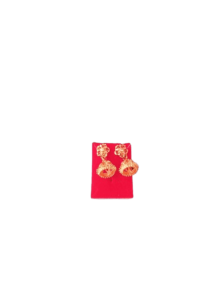 Gold Plated Traditional Indian Jhumka Earrings for Women