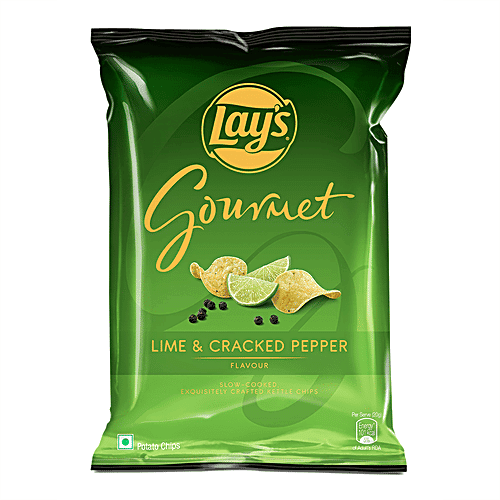 Lays Gourmet Potato Chips - Lime & Cracked Pepper, 55 g