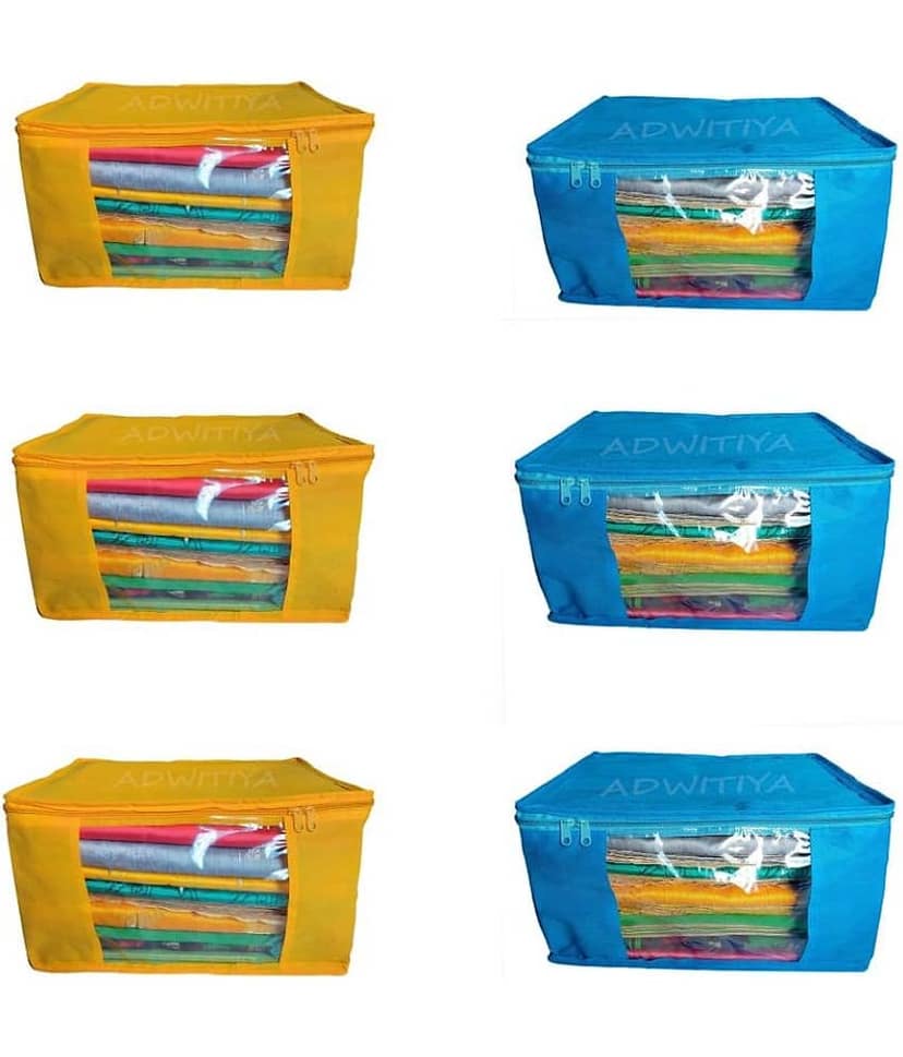 ADWITIYA Multi Saree Covers - 6 Pcs