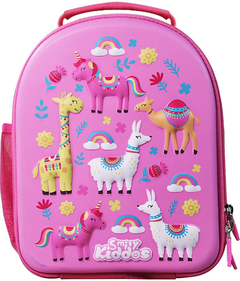 Smily kiddos 5 Ltrs Pink Polyester College Bag
