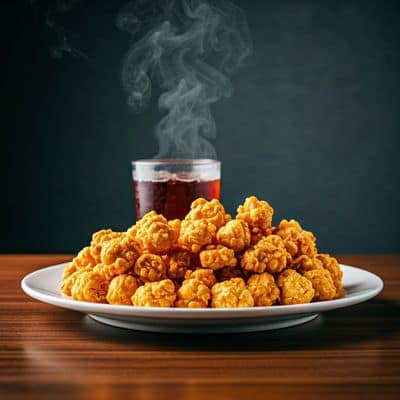 2 Pcs Chicken Popcorn + Qty 2x200ml Cool Drink