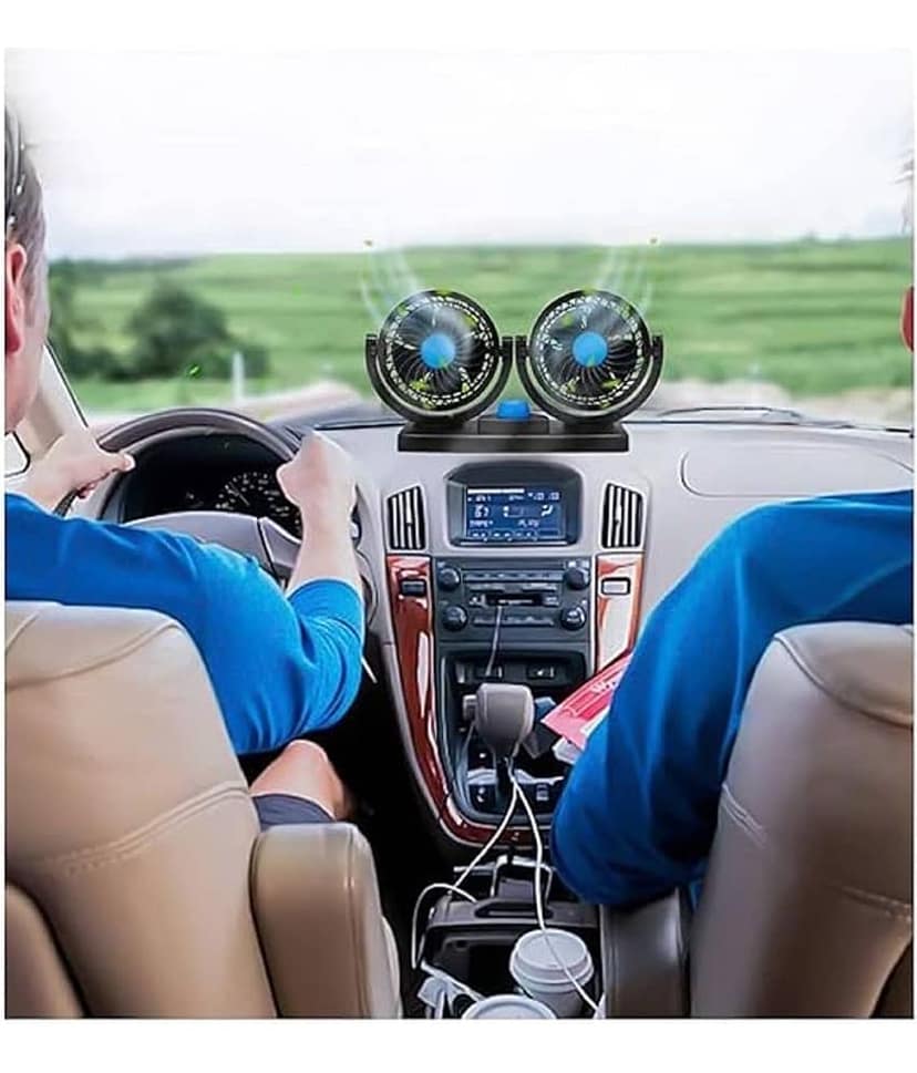 Nimeka Dashboard Fan Black view 2