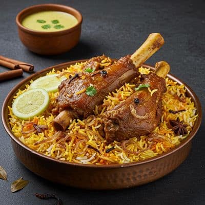 Mutton Ghee Roast Biryani