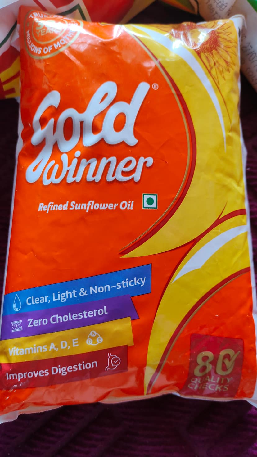 Gold winner refined sunflower oil