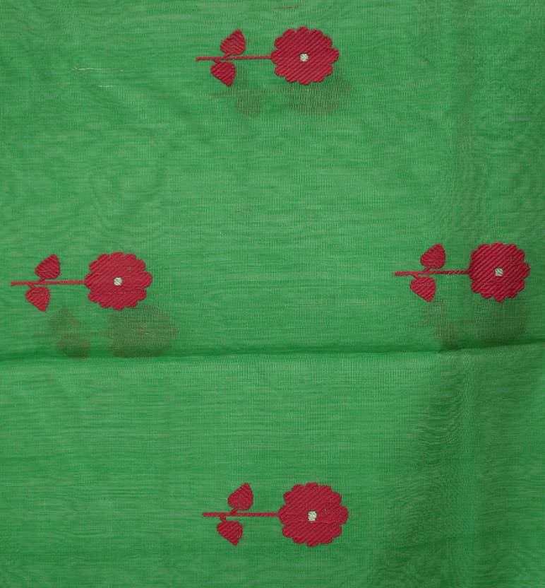 Handloom Chanderi Silk By Mercerized Cotton Saree view 5