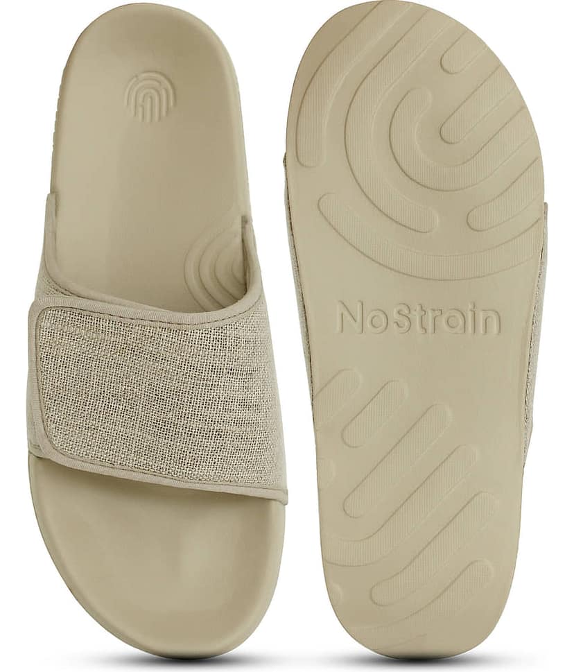 NoStrain Beige Men's Slide Flip Flop view 2