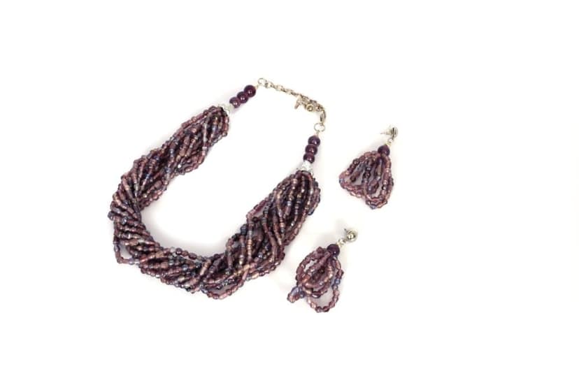 Multi Shaped Bead Necklace view 2