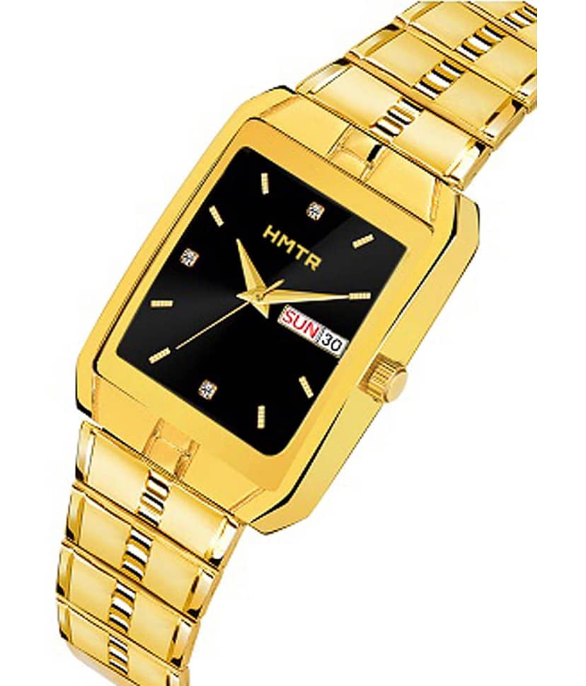 HMTr Gold Stainless Steel Analog Men's Watch view 2