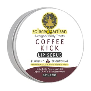 SolaceDeArtisan Coffee Kick Plumping & Brightening Lip Scrub, 20 gm