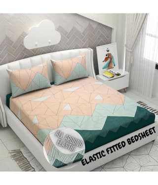 Apala Microfiber Double Bedsheet ( Blue )