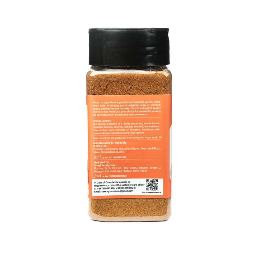 Agro Mantra Chicken Masala 100g | Authentic Indian Spice Blend | Ideal for Curries, Tandoori, & Biryani | Rich Flavor & Aroma | Handpicked Ingredients | Fresh & Preservative-Safe | Ready-to-Cook Indian Curry view 5
