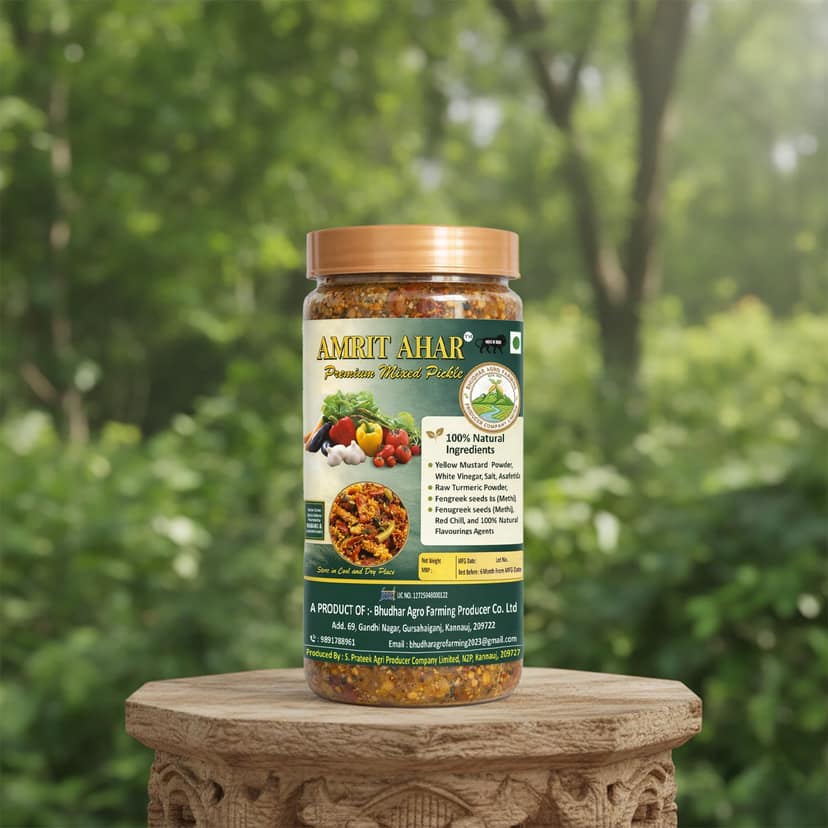 Bhudhar Agro Farming Producer Company limited's amrit ahar premium mixed pickle view 3