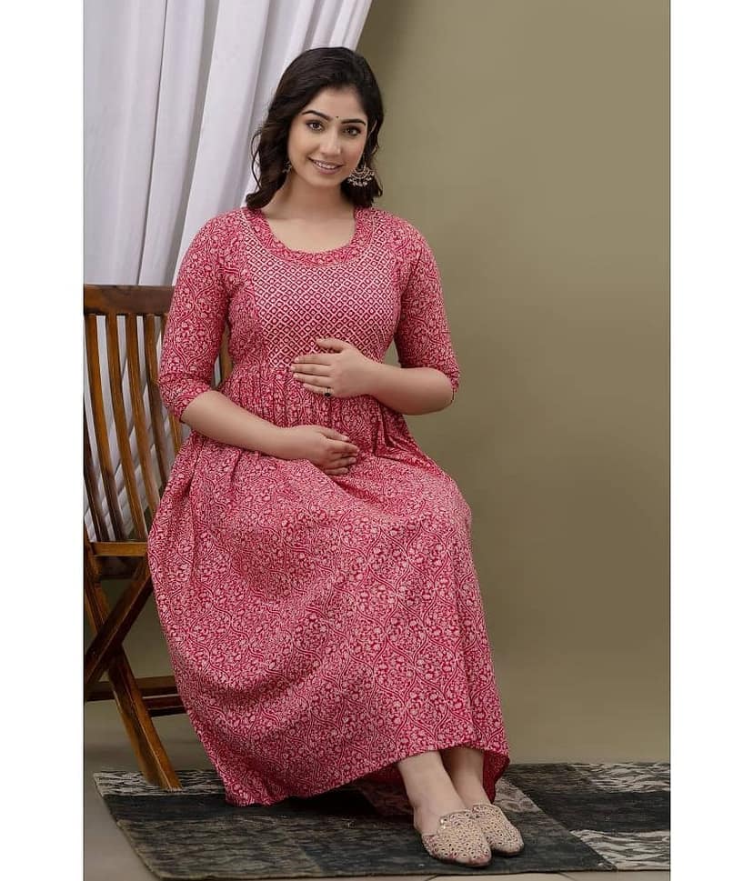 Nevisha Style Multi Color Cotton Maternity Kurta Pack of 2 view 2